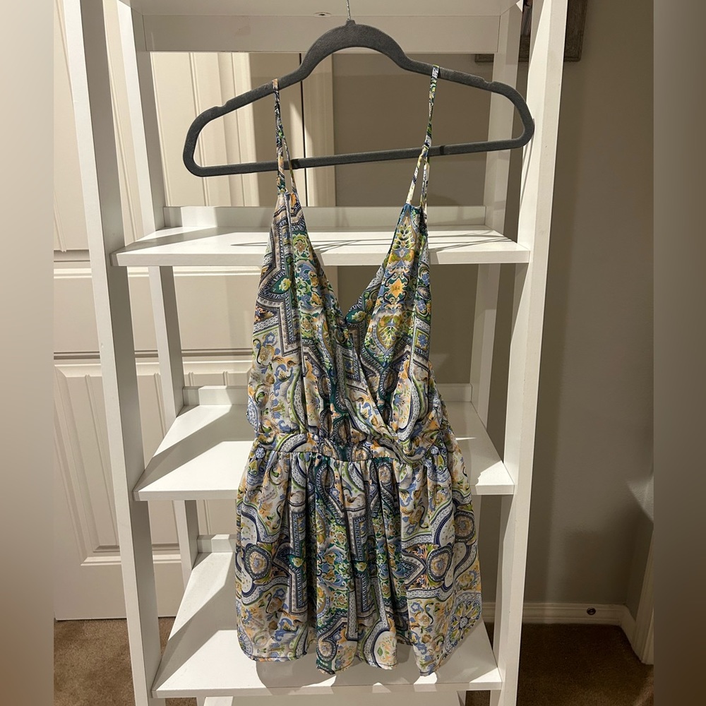 Colorful dress with shorts in it size medium
